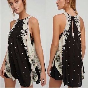 Free People Darjeeling Slip Dress Paisley Floral Print